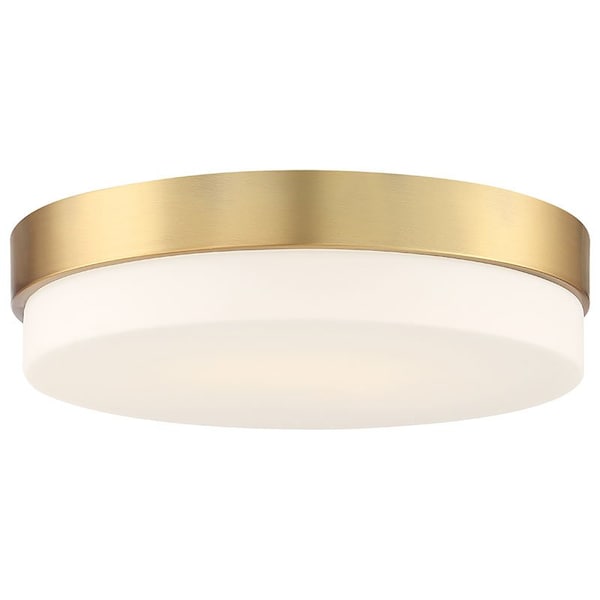 Access Lighting Roma, LED Flush Mount, Antique Brushed Brass Finish, Opal Glass 20826LEDD-ABB/OPL - main